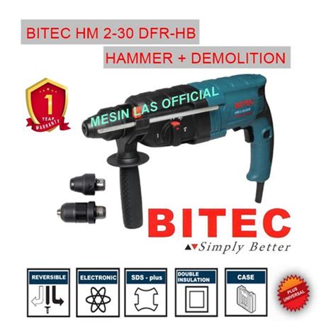 Jual Mesin Bor Beton Rotary Hammer Demolition Bitec HM 2 30 DRE HB