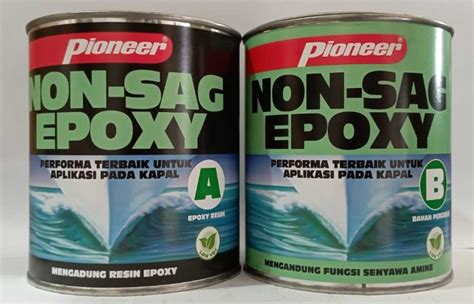 Promo Lem Kapal Pioneer Non Sag Epoxy Quart Set Kaleng Kg