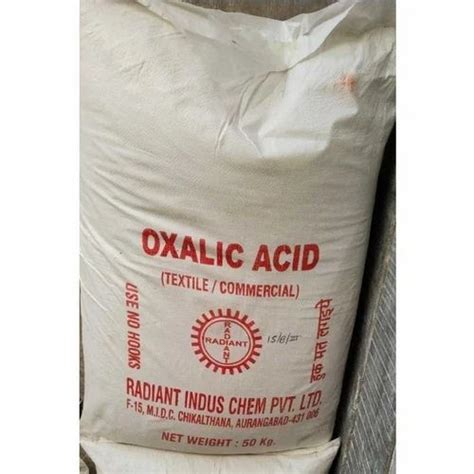 Grade Standard Technical Grade Oxalic Acid Packaging Type Bag At Rs