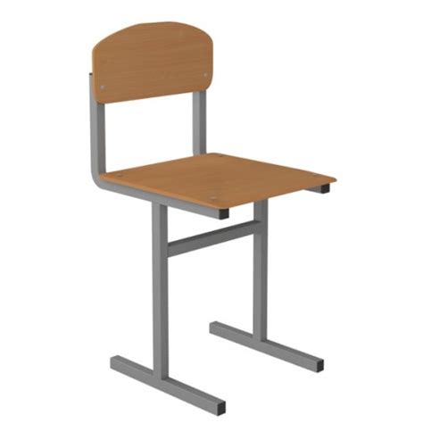 Стул ученический не регулируемый на квадратной трубе СТ-01