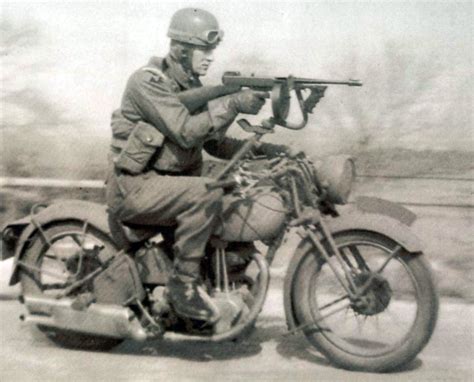 RoyalEnfields A Royal Enfield With A Thompson Submachine Gun