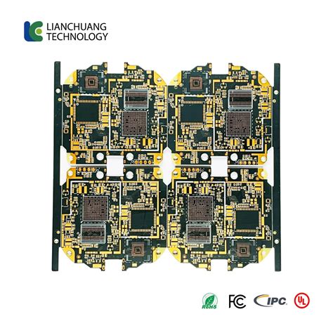 8 Layer Microvia HDI PCB Immersion Gold OSP Double Sided Matte Black