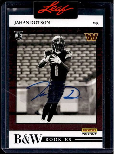 Amazon Jahan Dotson Rc Auto Sp Panini Instant Black White