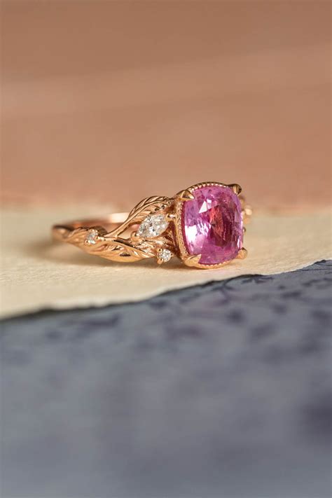 Pink Sapphire Engagement Rings