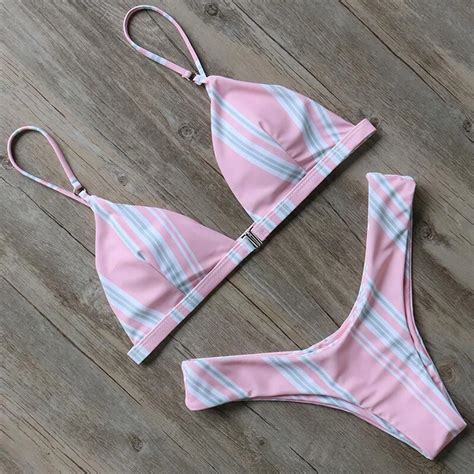 Buy High Cut Swimsuit Women Sexy Push Up Bikini