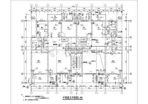 六层砖混结构复式居民楼建筑施工图多层住宅土木在线