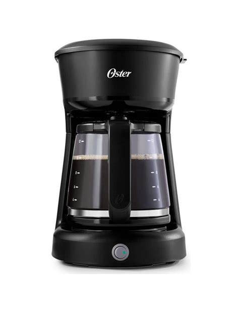 Cafetera Oster Tazas Jarra De Vidrio Filtro Permanente Negra Bvstdcp B