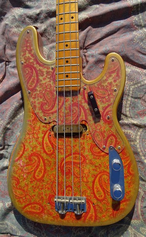 Fender Telecaster Bass 1968 Pink Paisley Bass For Sale Hendrix Guitars