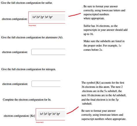 Solved Give the full electron configuration for sulfur. | Chegg.com