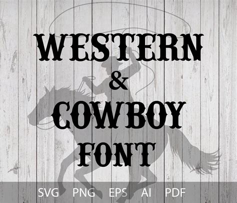 Cowboy Font SVG Rodeo Font Svg Country Font Western Font - Etsy