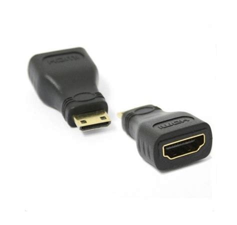 Переходник mini HDMI (папа/male) - HDMI (мама/female) ATCOM Черный (KG ...