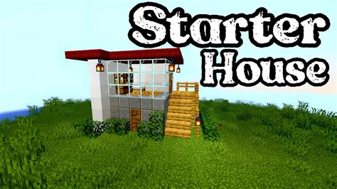 Minecrafthow To Build A Starter House 2 Youtube