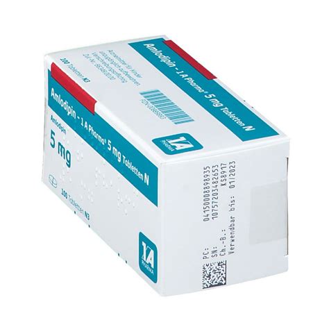 Amlodipin 1 A Pharma 5 Mg N 100 St Shop Apotheke