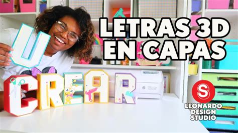 Como Hacer Letras 3D En Capas Con La Siser Juliet En Leonardo Design