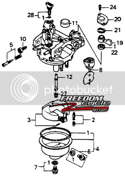 Cleaning carburetor on honda lawn mower