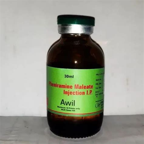 Pheniramine Phenermine Maleate Injection IP 30ml Prescription At 7