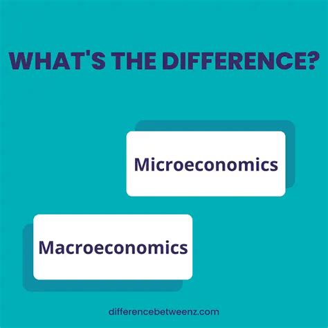 Difference Between Microeconomics And Macroeconomics Difference Betweenz