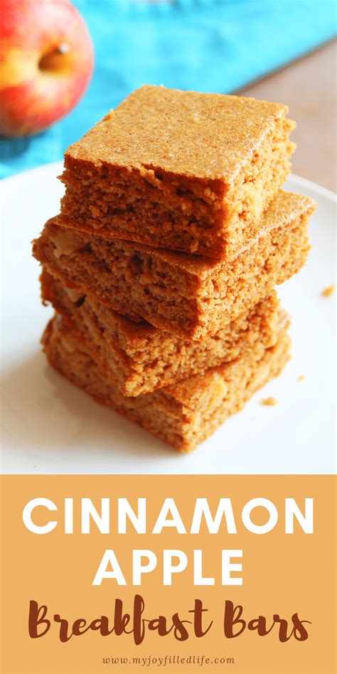 Apple Cinnamon Breakfast Bars - My Joy-Filled Life