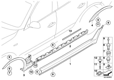 Bmw X3 Right Door Sill Cover Arch Wheel Trim Body 51713330866 Bmw Northwest Tacoma Wa