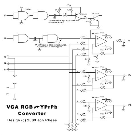 Rgb To Vga Converter Circuit Diagram Polyxaser