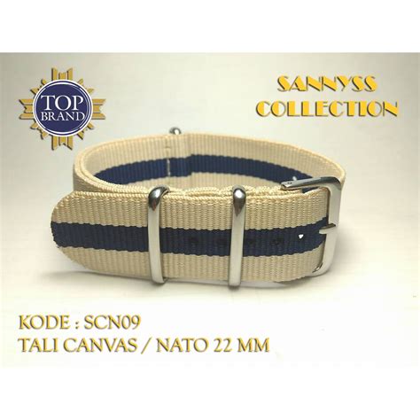 Pulseira Nato Watch Bracelete Dw Nato Canvas Strap 22 Mm Azul