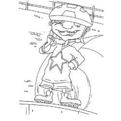 Drawings Rocket Power Cartoons Printable Coloring Pages