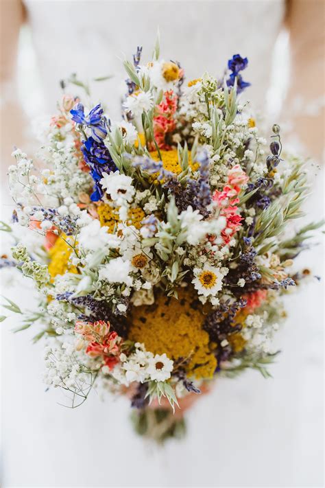 Festival Meadow Dried Flower Bouquet Etsy UK