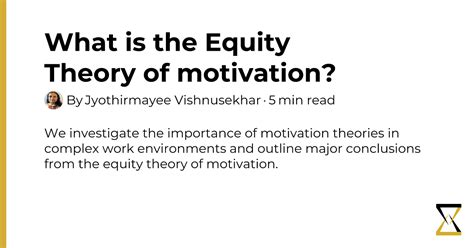 What Is The Equity Theory Of Motivation Pitch Labs