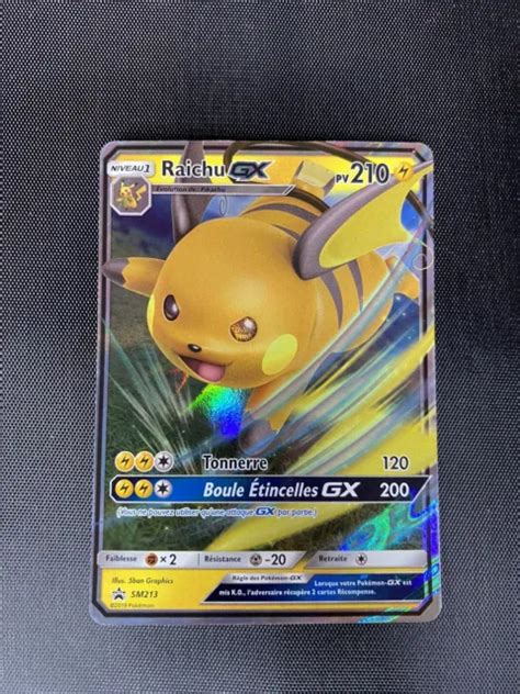 Carte Pokemon Raichu Gx Promo Sm Blackstar Destin Es Occultes Neuve