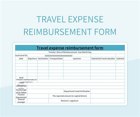 Travel Expense Claim Form Excel Template - Infoupdate.org