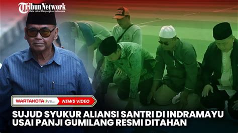 Sujud Syukur Aliansi Santri Di Indramayu Usai Panji Gumilang Resmi