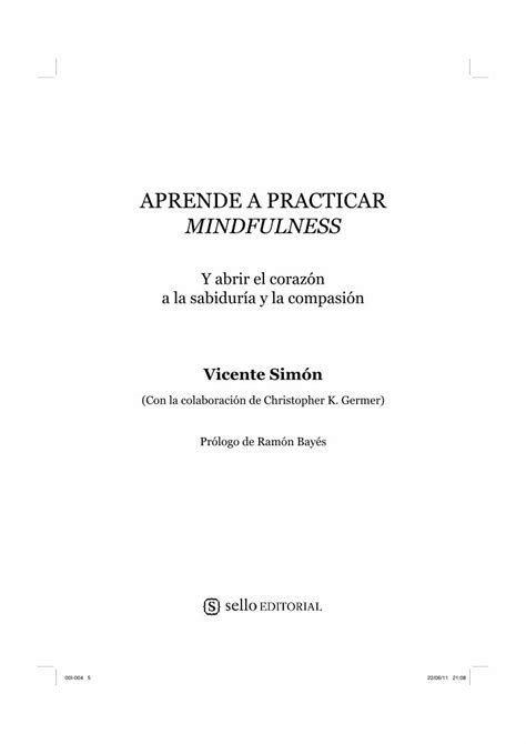 PDF APRENDE A PRACTICAR MINDFULNESS Avatar En el capítulo 4 Las