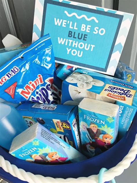 Blue Without You T Basket Idea Easy Affordable And Fun Present