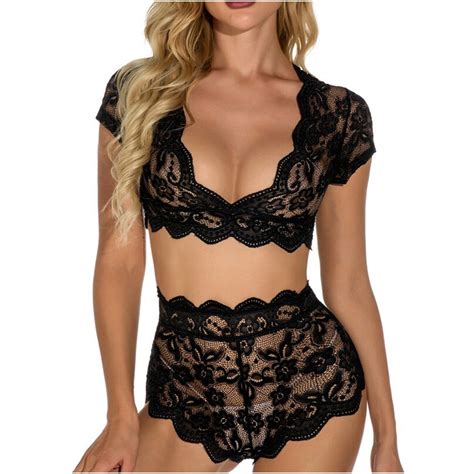 Pc Bra And Panty Sets Women S Floral Hollow Out Lingerie Set