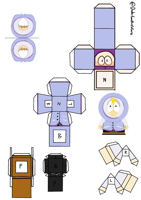 South Park Papercraft Paper Projects Paper Crafts Paper Doll Template