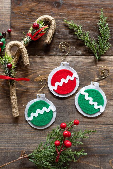 Homemade Felt Christmas Ornaments