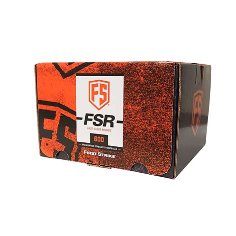 First Strike Rounds - 600 ct Orange/Orange | Badlands Paintball Canada