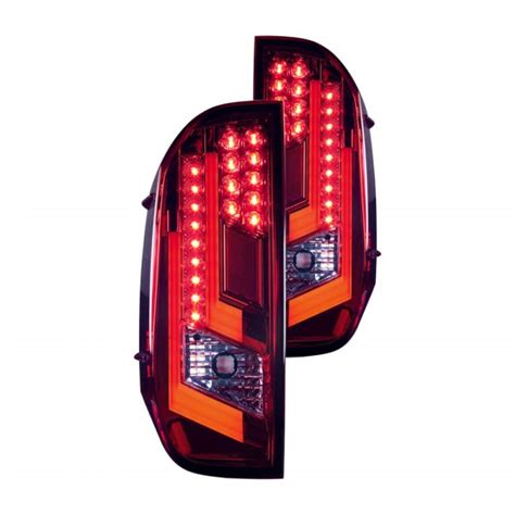 Winjet® Ctwj 0377 Cr Chrome Red Fiber Optic Led Tail Lights