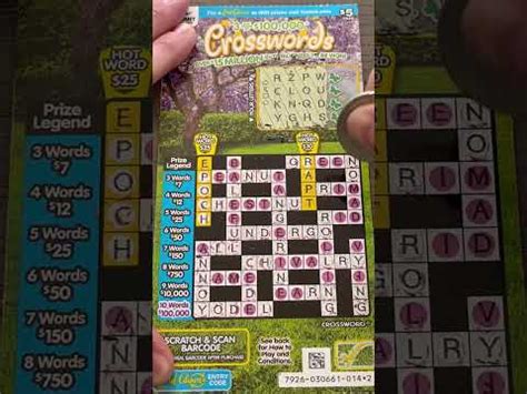 Crosswords Scratch Ticket Youtube