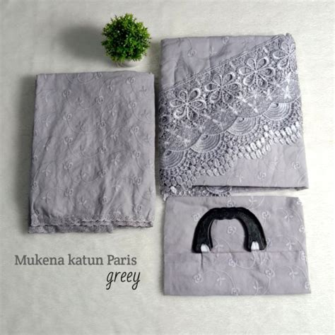 Jual Mukena Katun Paris Premium Muken Katun Paris Renda Zipeer Mukena