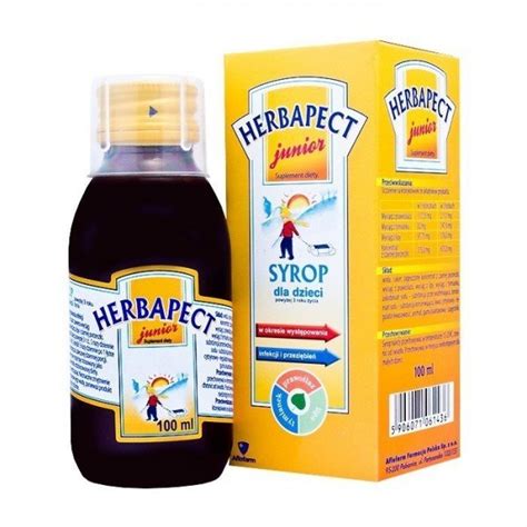 Herbapect Junior Syrop 120 Ml Sklep Mojazielarnia Pl