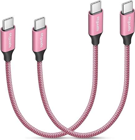 Amazon co jp USB C ケーブル ピンク0 3m 2本etguuds タイプc ケーブル 短い pd対応 60W急速充電