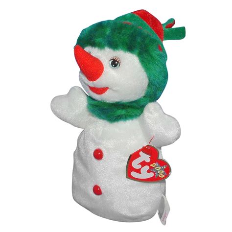 Ty Beanie Baby Snowgirl Mwmt Snowman 2000 Christmas Ebay