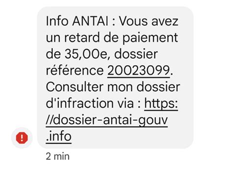 Amende radar attention à cette arnaque aux SMS frauduleux