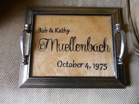 Items similar to Personalized Serving Trays with handles, made to your ...