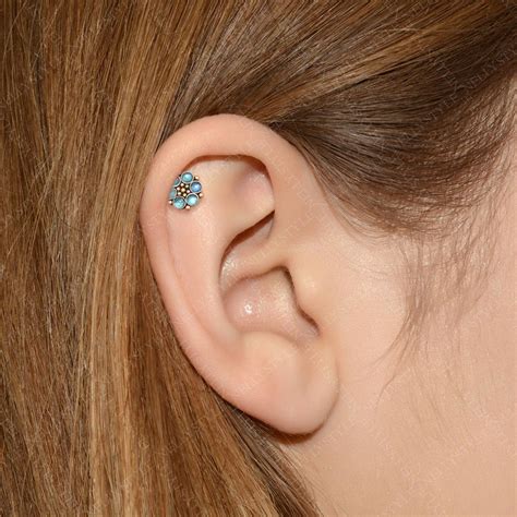 Tragus Earring 316l Surgical Steel Cartilage Jewelry Etsy