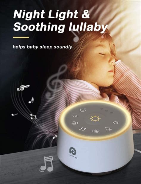 Dreamegg D Sound Machine White Noise Machine With Night Light