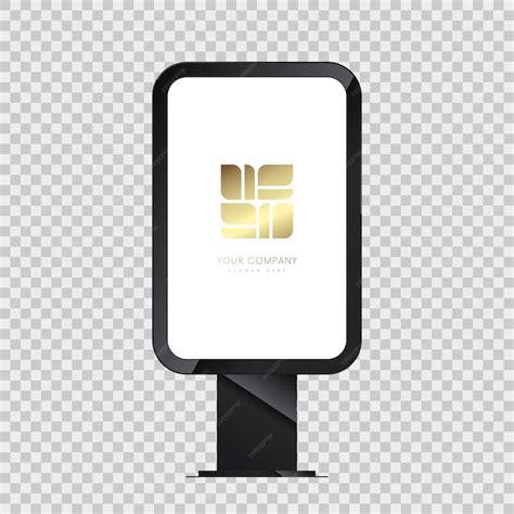 Premium Vector Led Screen Mock Up Design And Vertical Blank Template