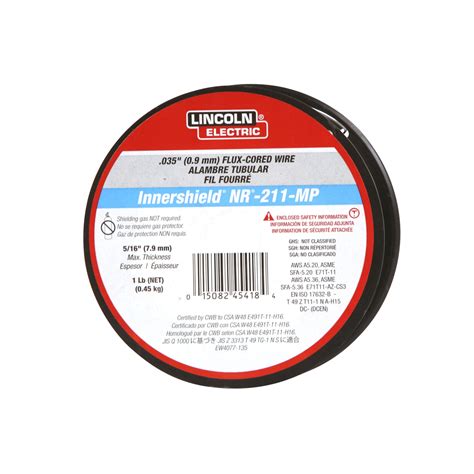 Lincoln Electric Innershield® Nr® 211 Mp Rsp 035 1 Lb Ed030584 Arc Solutions Inc