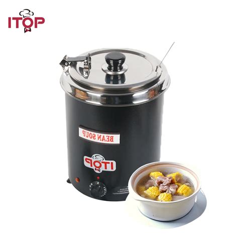 ITOP 5 7L Countertop Commecial Electric Soup Kettles Soup Warmer